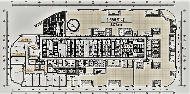 剛建社工事実績　セガサミーHD本社様移転工事（大崎ガーデンタワー）図面